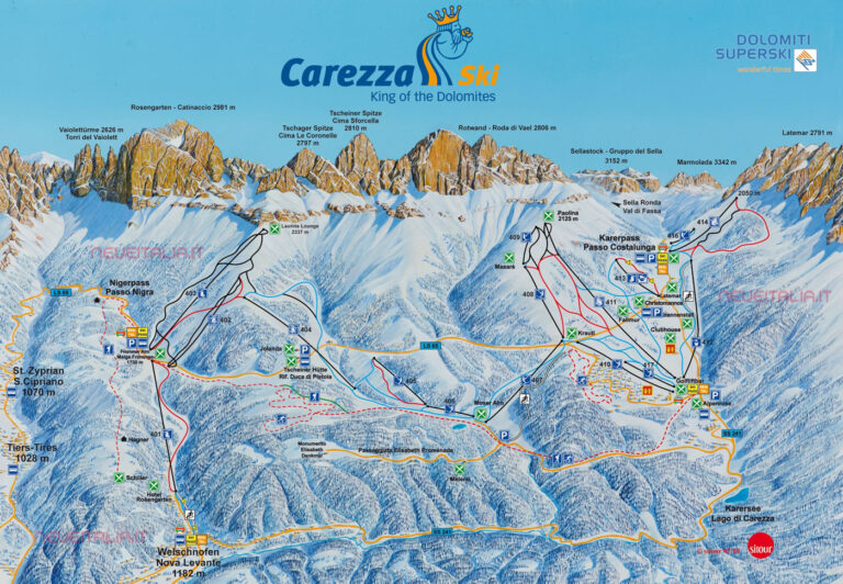 mappa comprensorio carezza
